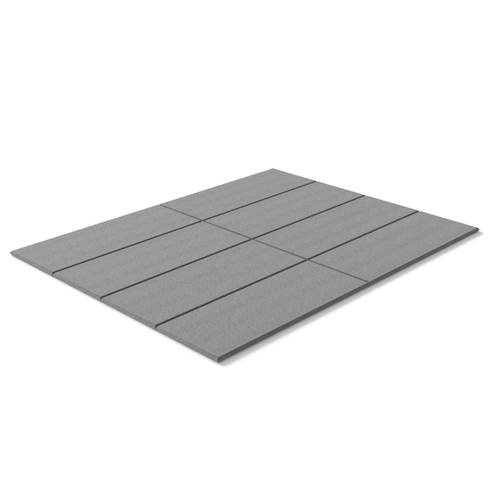 0.3" Split Bunkie Board, Foldable Bed Panels, Low Profile Mattress Bed Support / Slats with Cover