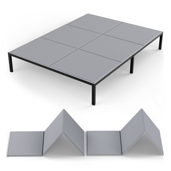 0.4'' Bunkie Board Queen 60X80'' For Bedroom Breathable & Moisture Resistant Foldable Bed Support Panels For Bed Frame Heavy Duty Low Profile Bed Support Board Queen Box Spring Supplement Noise Minimizing