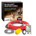 0.25 W 240 Volt Underfloor Heating System Kit with Programmable Thermostat
