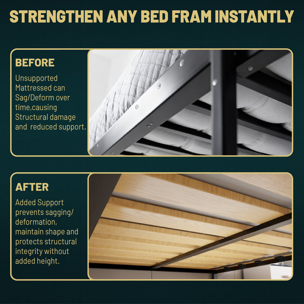 1-Inch" Extra Heavy Duty Horizontal Mattress Support Wooden Bunkie Board/ Mega Slats