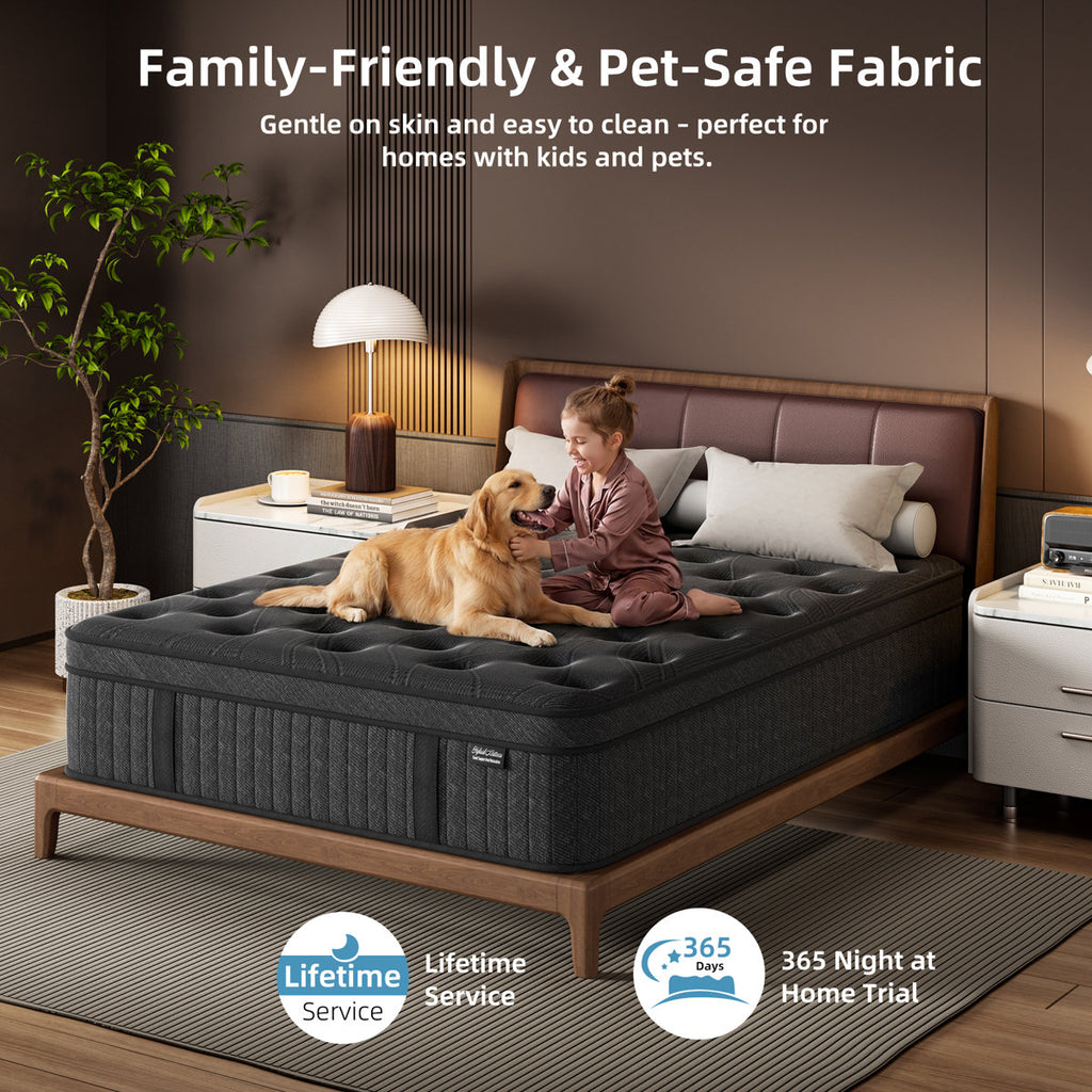 10" Medium Firm Cooling Gel Memory Foam Hybrid Mattress in a Box