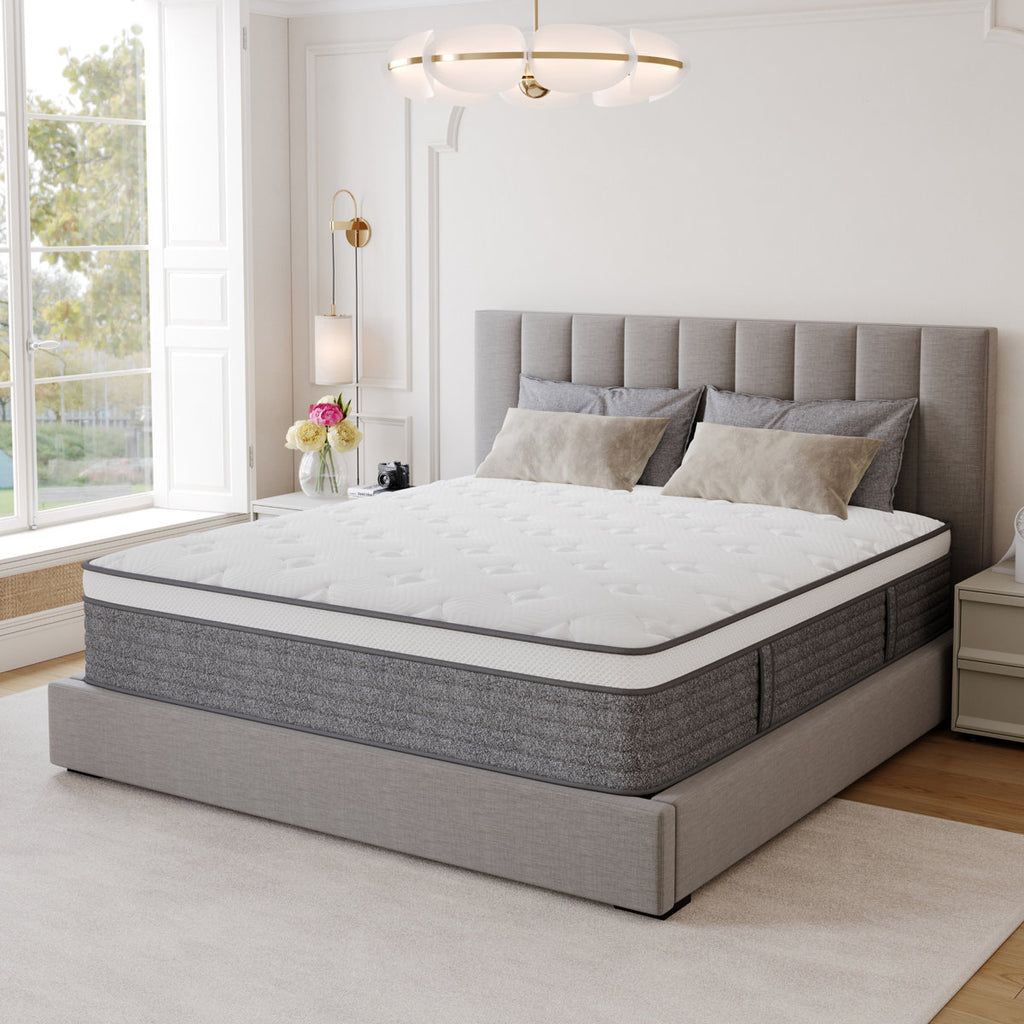 10" Medium Hybrid Mattress with Motion Isolation, Reinforced Edge Support