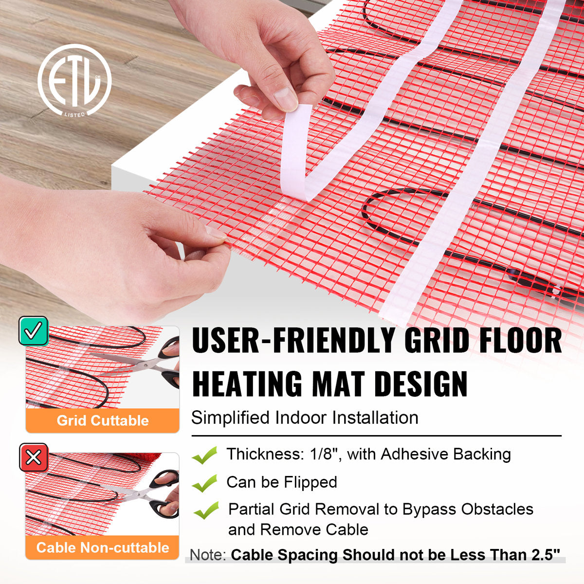 120 Volt Underfloor Heating Mat