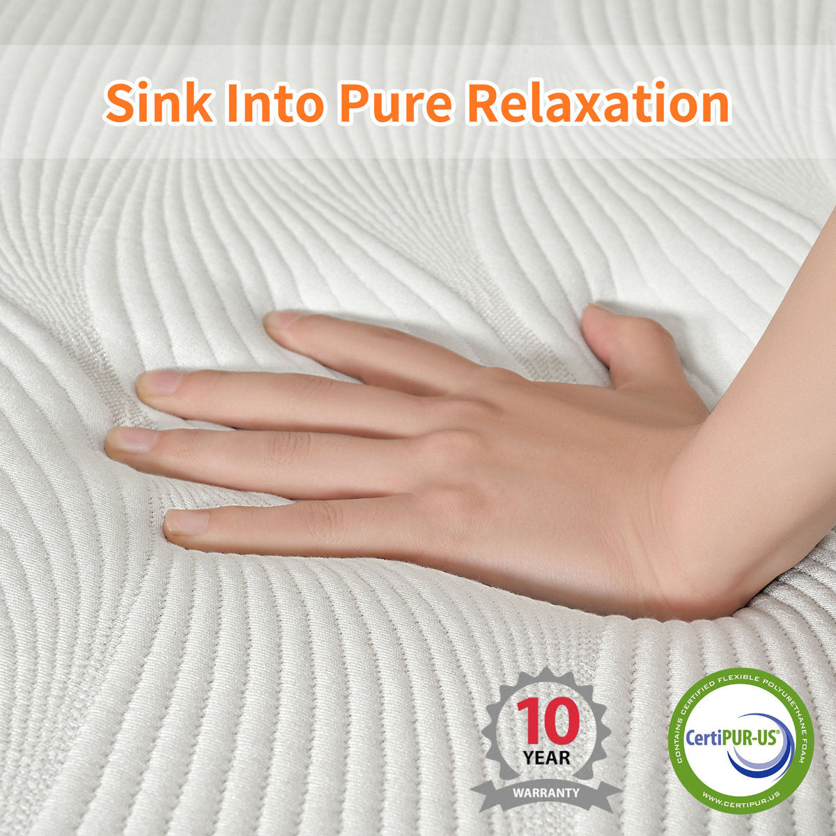12" Medium-Plush Memory Foam Mattress with Green Tea–Infused Foam & Graphene Cover – 100-Night Free Trial