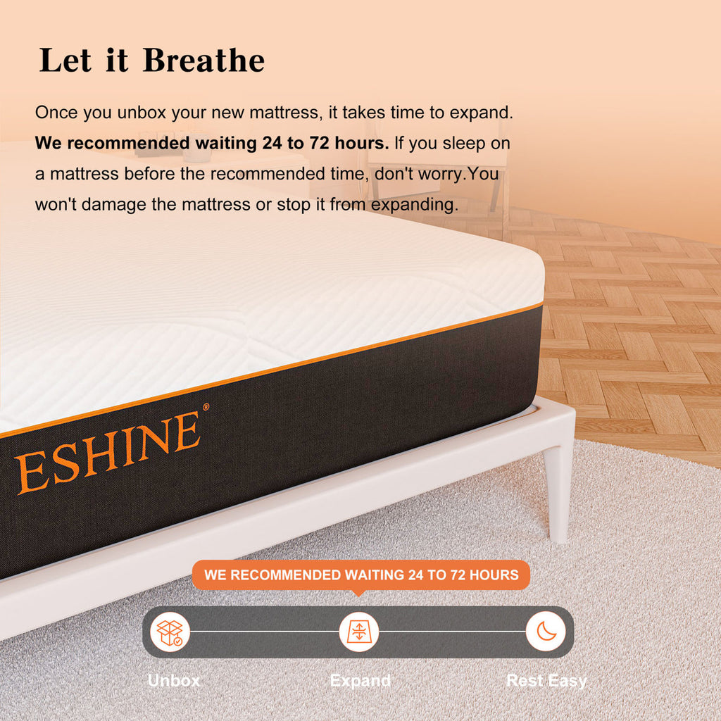 12" Medium-Plush Memory Foam Mattress with Green Tea–Infused Foam & Graphene Cover – 100-Night Free Trial