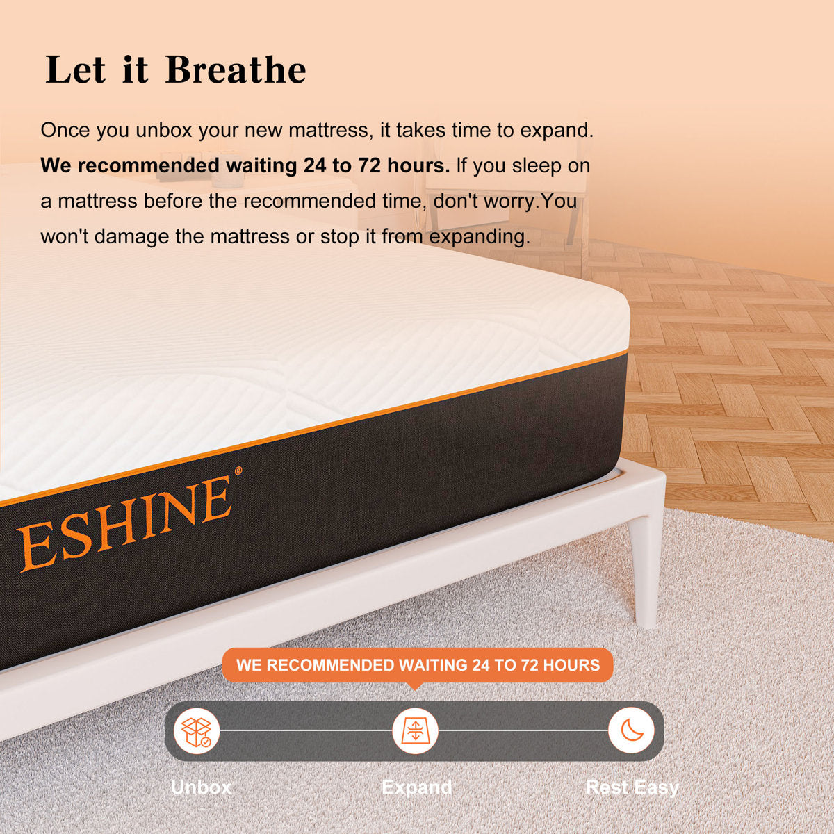 12" Medium-Plush Memory Foam Mattress with Green Tea–Infused Foam & Graphene Cover – 100-Night Free Trial
