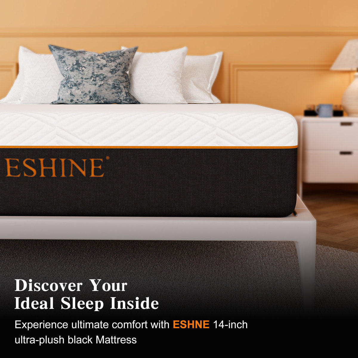 12" Medium-Plush Memory Foam Mattress with Green Tea–Infused Foam & Graphene Cover – 100-Night Free Trial