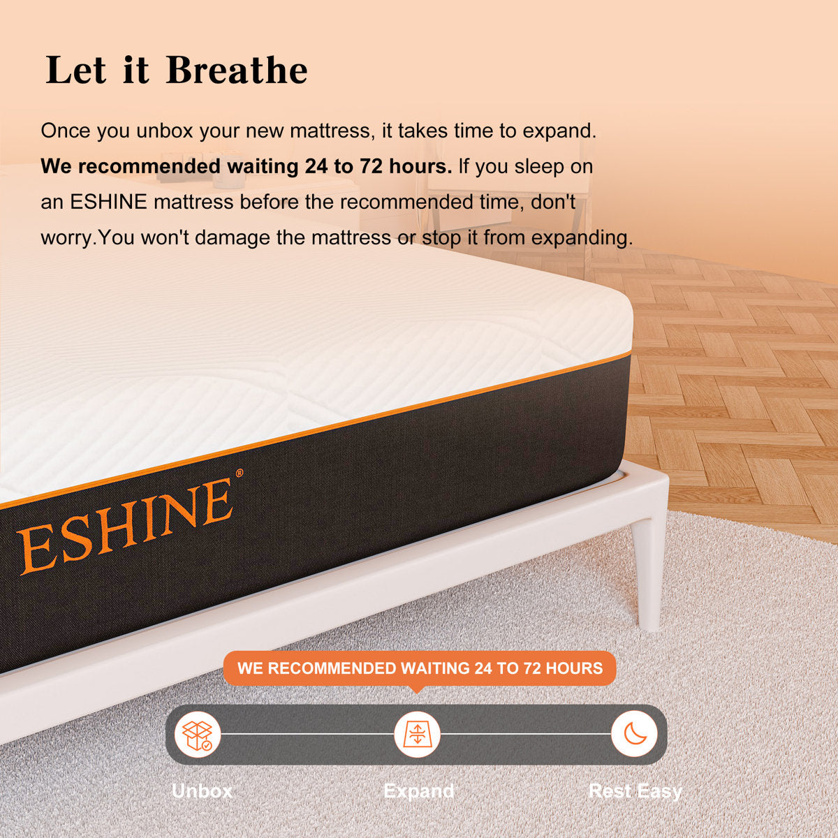 12" Medium-Plush Memory Foam Mattress with Green Tea–Infused Foam & Graphene Cover – 100-Night Free Trial