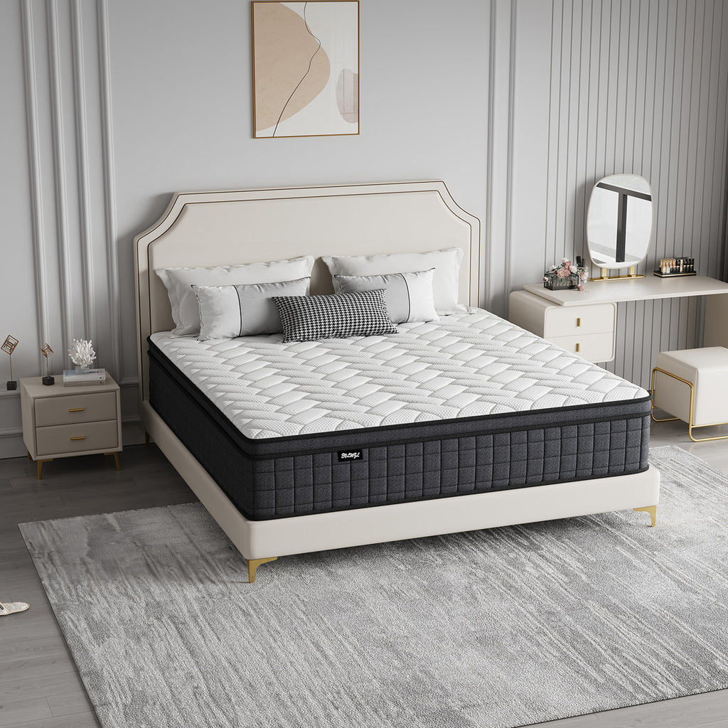 12''Medium Firm Hybrid Mattress – Pocket Springs, Motion Isolation & CertiPUR-US