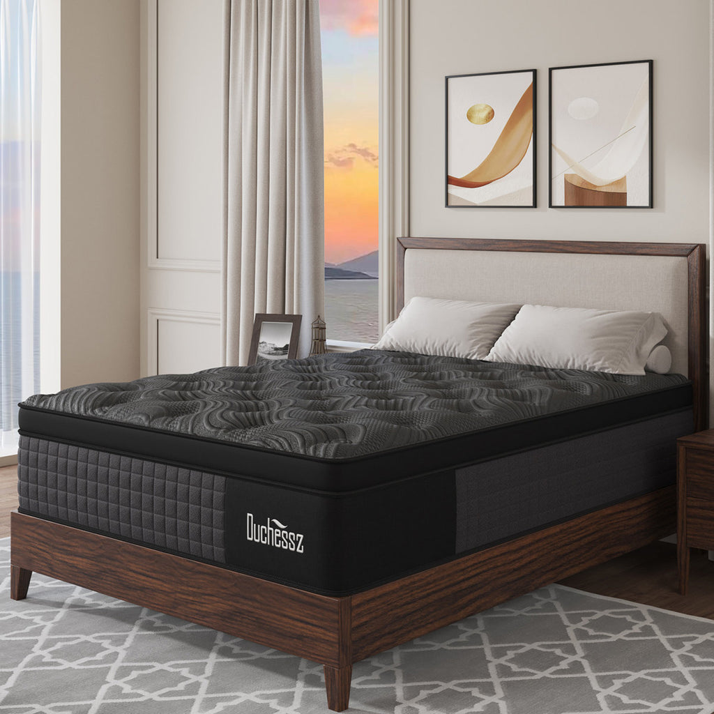 12''/14'' Twin Full Queen King Medium Firm Hybrid Mattress with Cooling Gel Memory Foam, Pocket Spring Support, Mattress in a Box