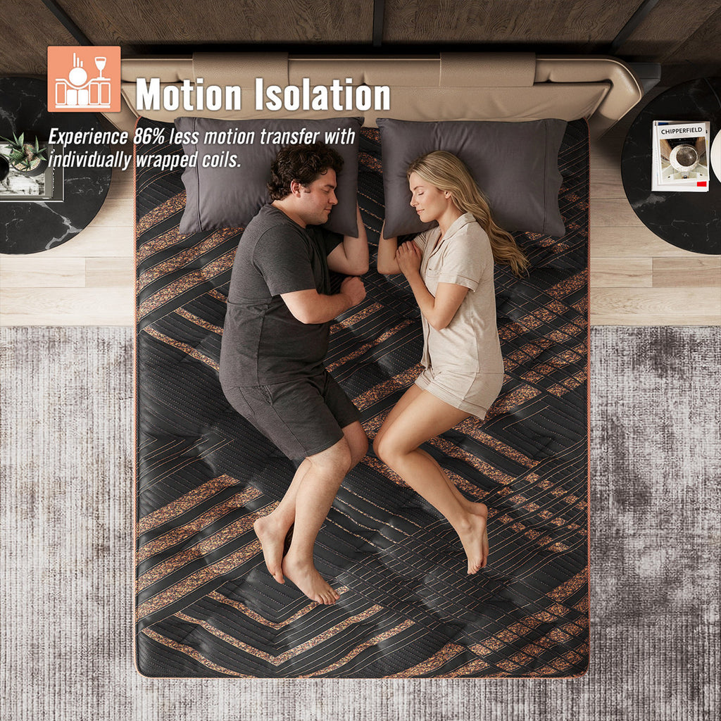 14-Inch Medium-Firm Hybrid Mattress with Gel Memory Foam & Pocket Coils, Mattress in a Box