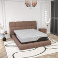 14" Cooling Gel Memory Foam, Green Tea Infused, Dark Grey