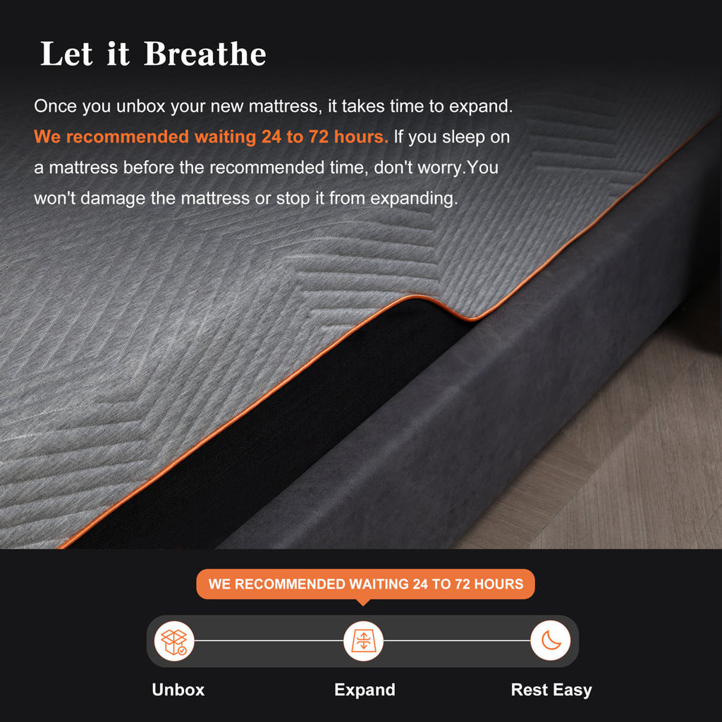 14" Cooling Gel Memory Foam, Green Tea Infused, Dark Grey