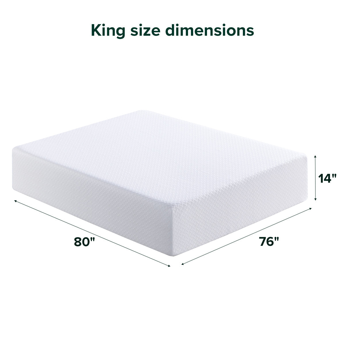 14" Medium Cooling Gel Memory Foam Mattress - Sleep by Wayfair™