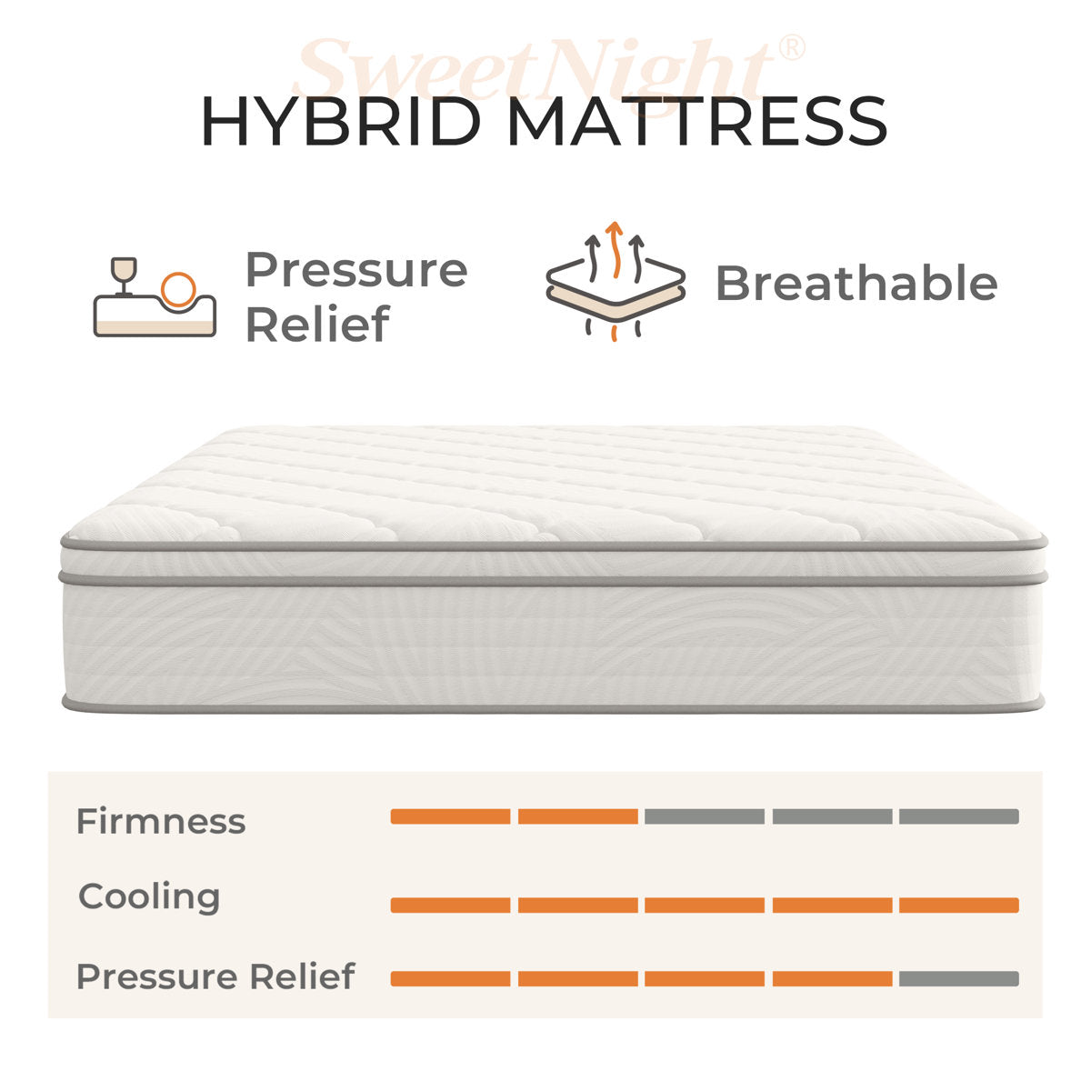 14" Soft-Medium Hybrid Mattress
