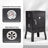 2-In-1 Outdoor Smoker Vertical Portable Charcoal Grill In Black With Door