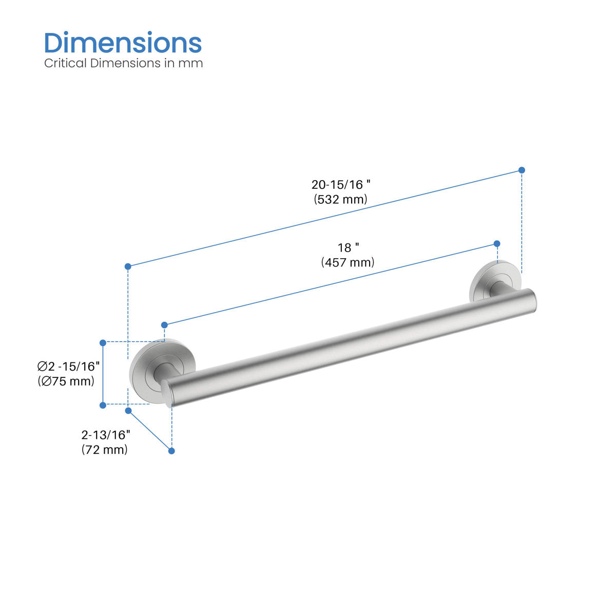 20.94'' Grab Bar KGB1118BN