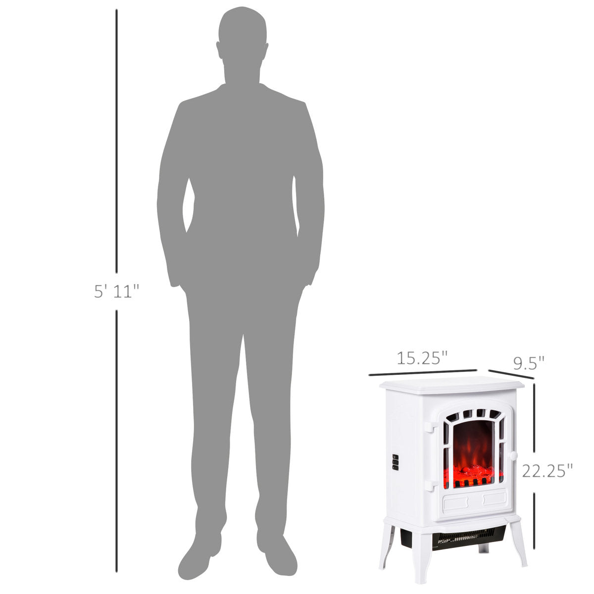 22 Free Standing Electric Fireplace Stove