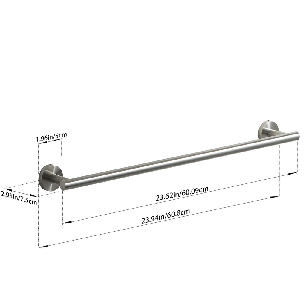 23.62in Wall Mounted Single Towel Bar H1G030B310