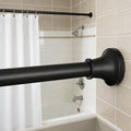 31-104 Inch Adjustable Shower Curtain Rod – Never Rust Stainless Steel Tension Rod, 1" Heavy Duty No-Drill Spring Tension Rod For Bathroom, Kitchen & Closet