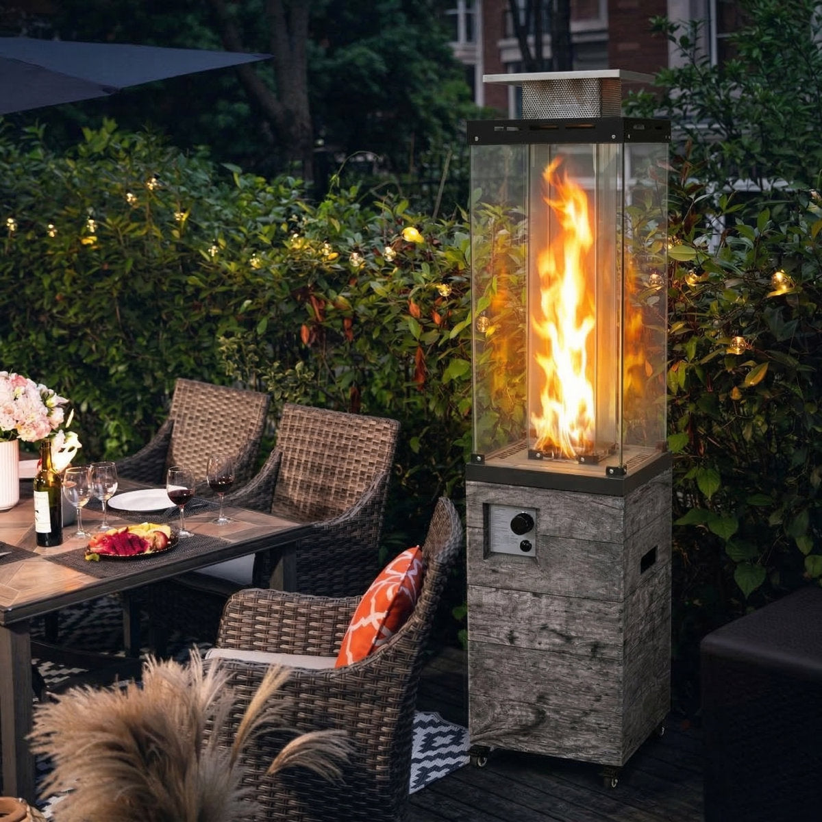 41000 Propane Standing Patio Heater(Set of 2)
