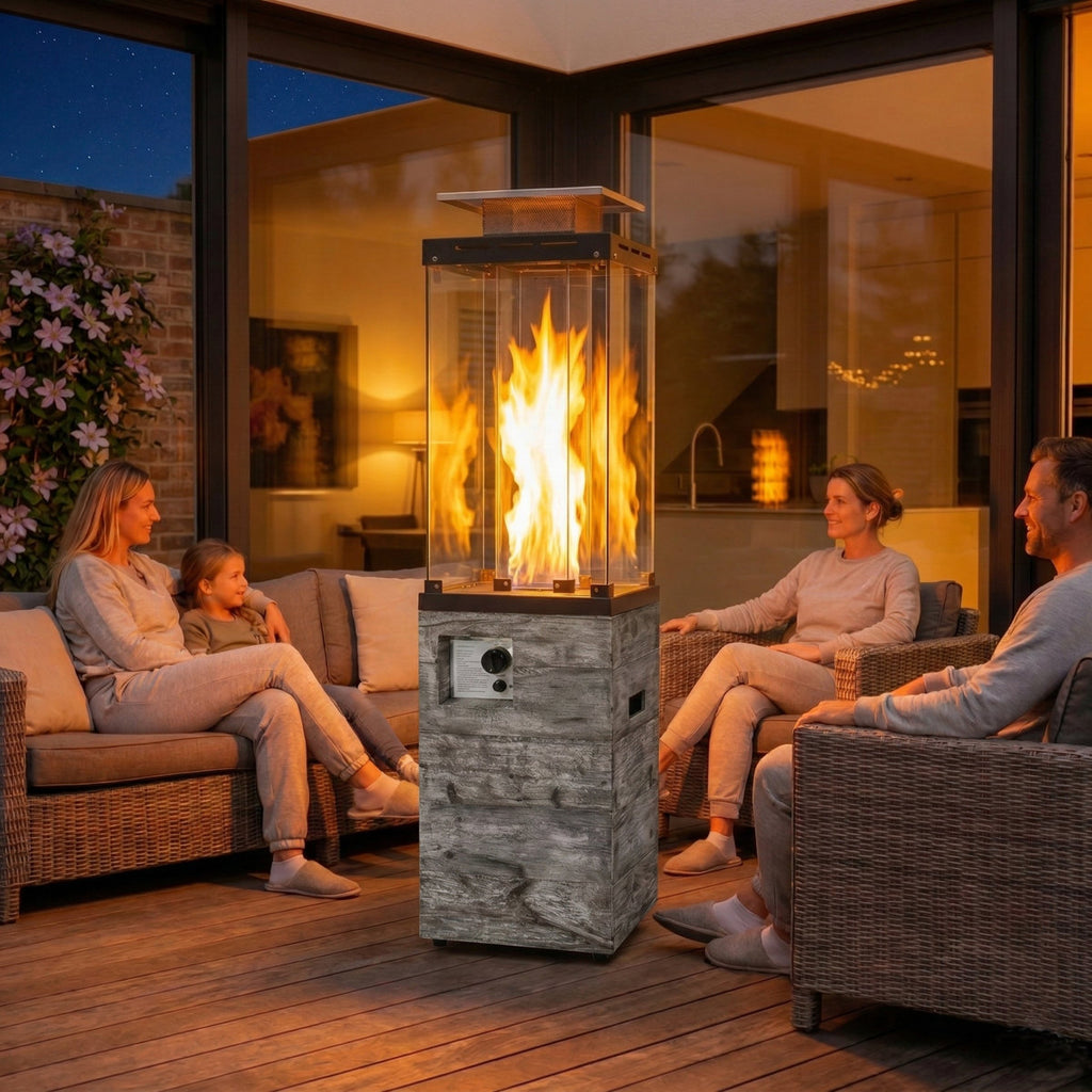 41000 Propane Standing Patio Heater(Set of 2)