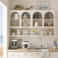 47.25" Four-Door Glass Wall Cabinet Storage