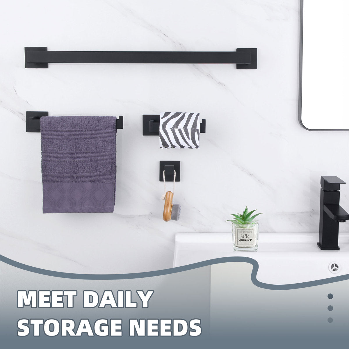 4 - Piece Bathroom Hardware Set GD003