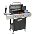 4 Burner Propane Bbq Grill, With Side Burner & Cover, Stainless Steel Outdoor Barbecue Grill