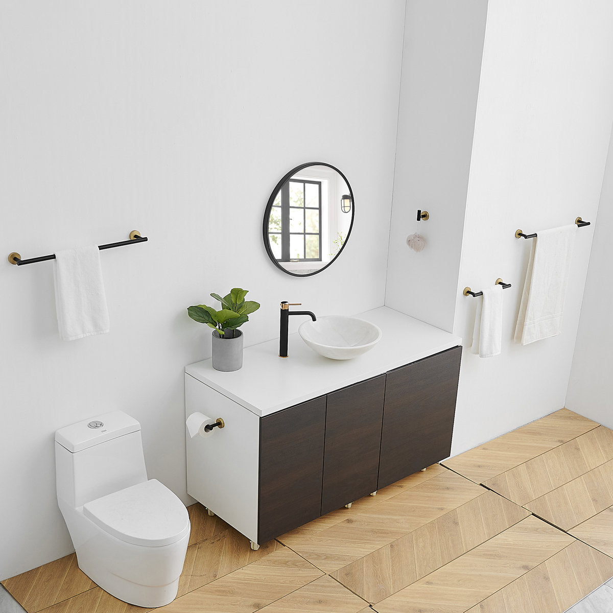 5 - Piece Bathroom Hardware Set FA-G222-5BNG