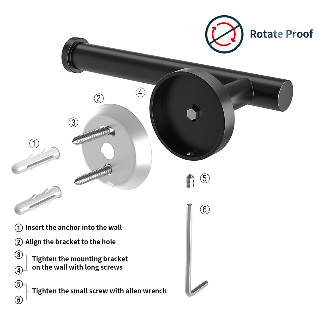 5 - Piece Bathroom Hardware Set WW0216B-5