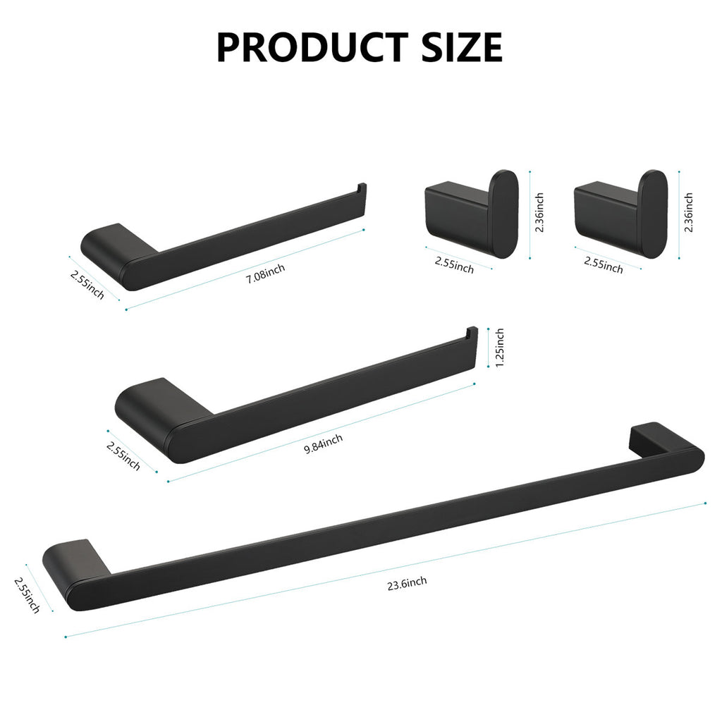 5 - Piece Bathroom Hardware Set SM-ET2-RV53MB