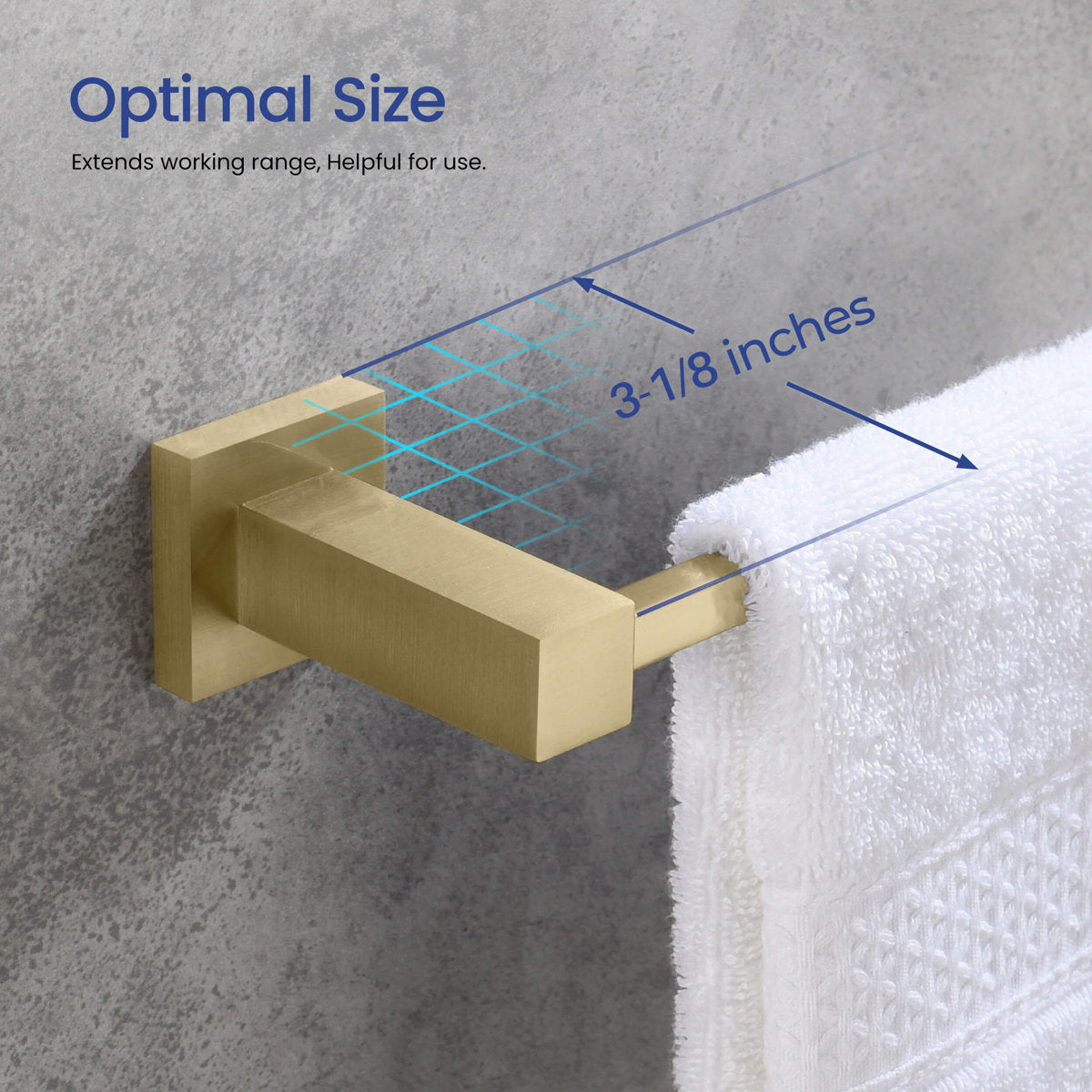 5 - Piece Bathroom Hardware Set C-KBA15-5BG-1