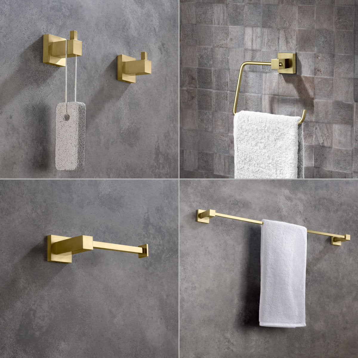 5 - Piece Bathroom Hardware Set C-KBA15-5BG-1
