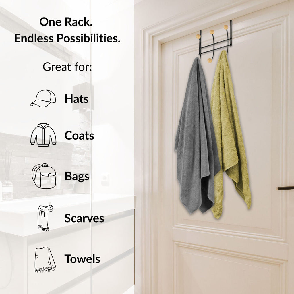 6-Hook Over-the-Door Hook Rack 9604108