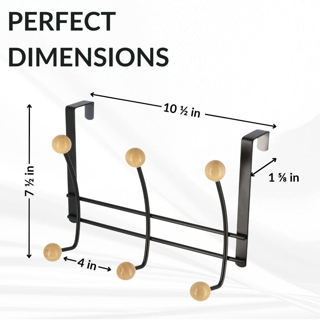 6-Hook Over-the-Door Hook Rack 9604108