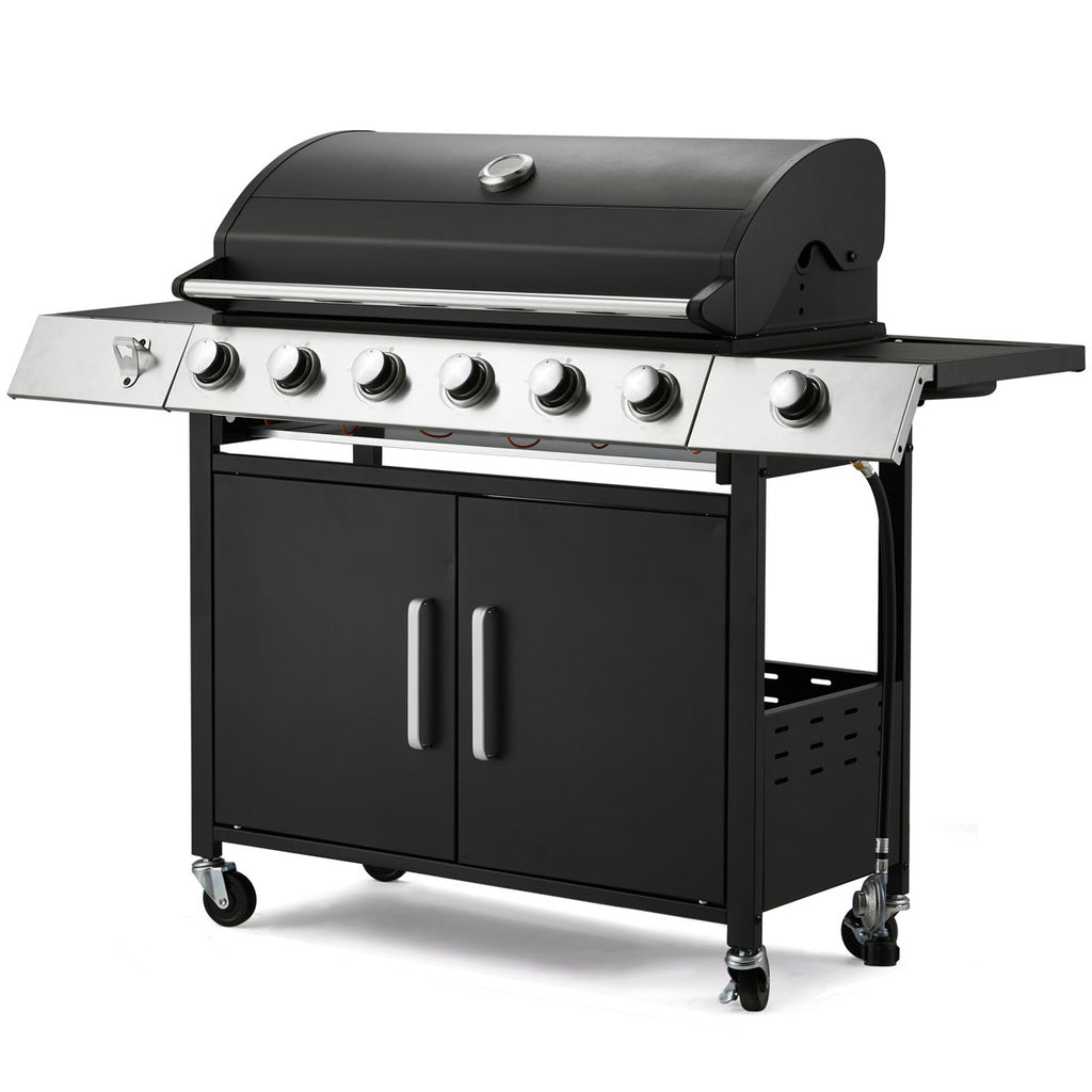 6-burner Propane Gas Grill With Side Burner