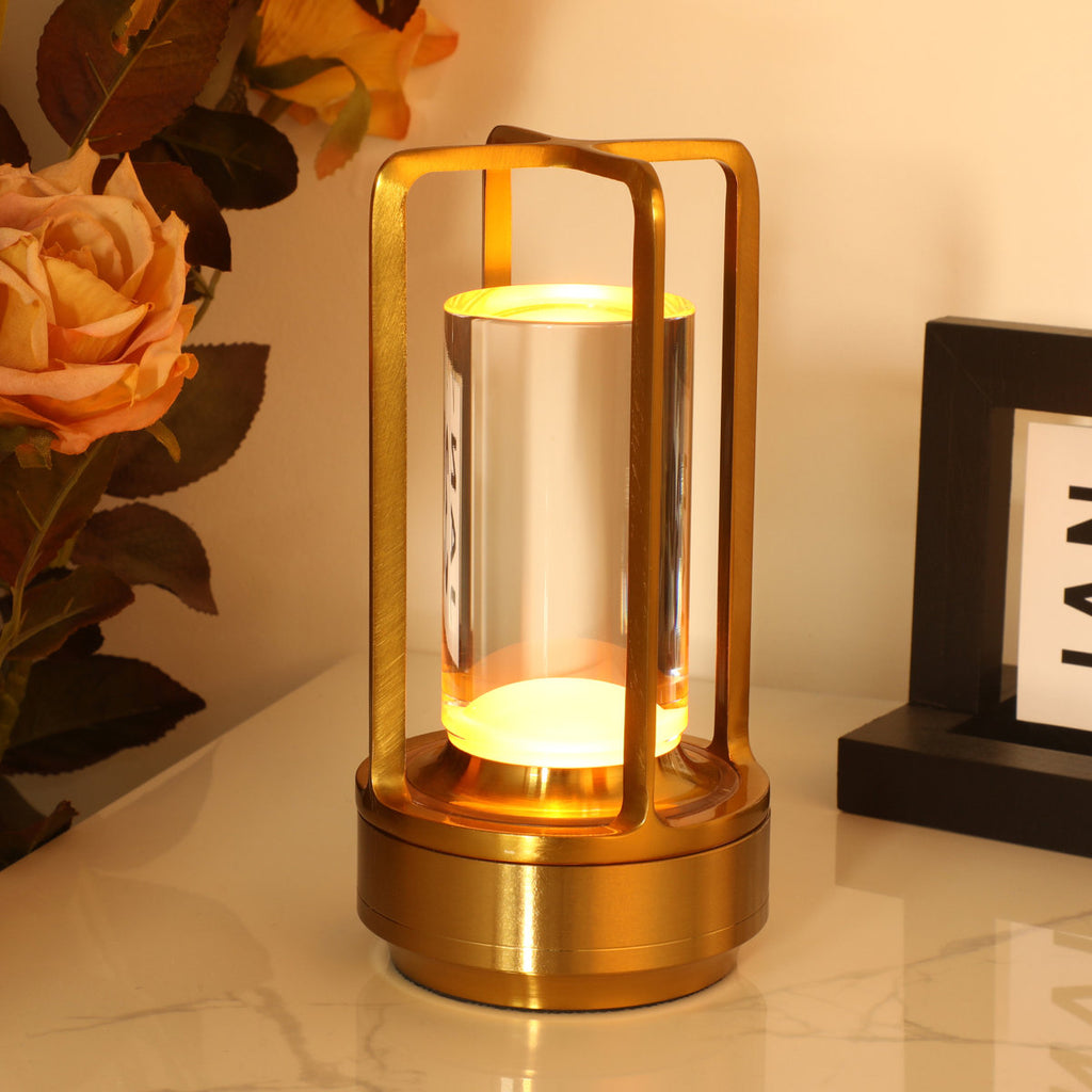 6.9 Battery Powered Integrated Led Outdoor Table Lamp (Set of 2)