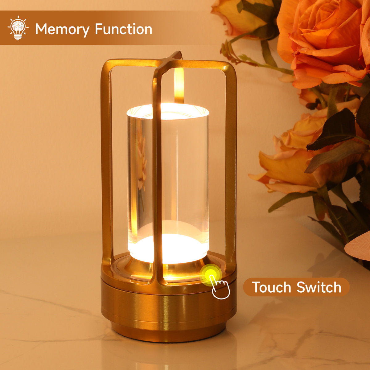 6.9 Battery Powered Integrated Led Outdoor Table Lamp (Set of 2)