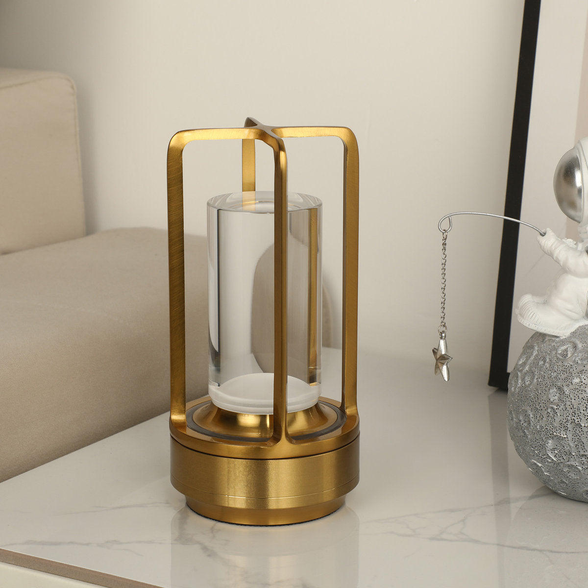 6.9 Battery Powered Integrated Led Outdoor Table Lamp (Set of 2)