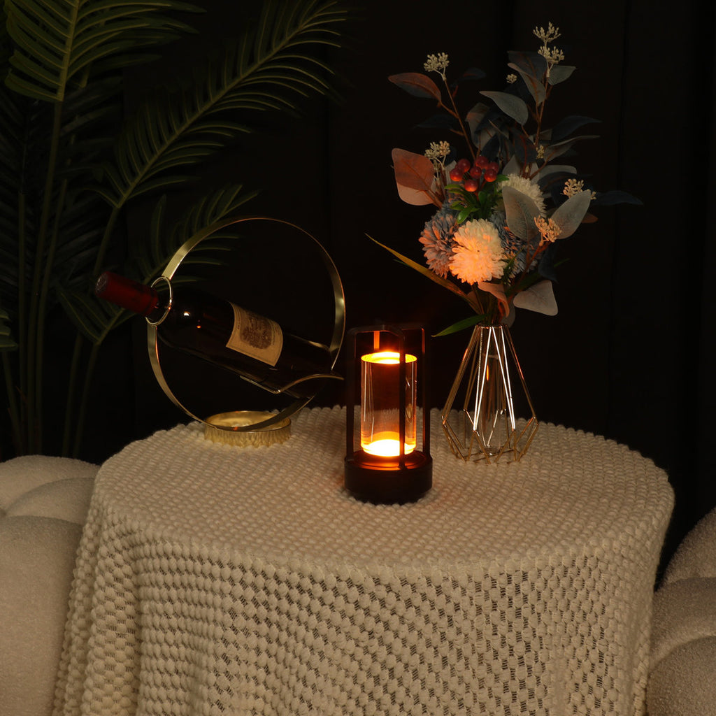 6.9 Battery Powered Integrated Led Outdoor Table Lamp (Set of 2)