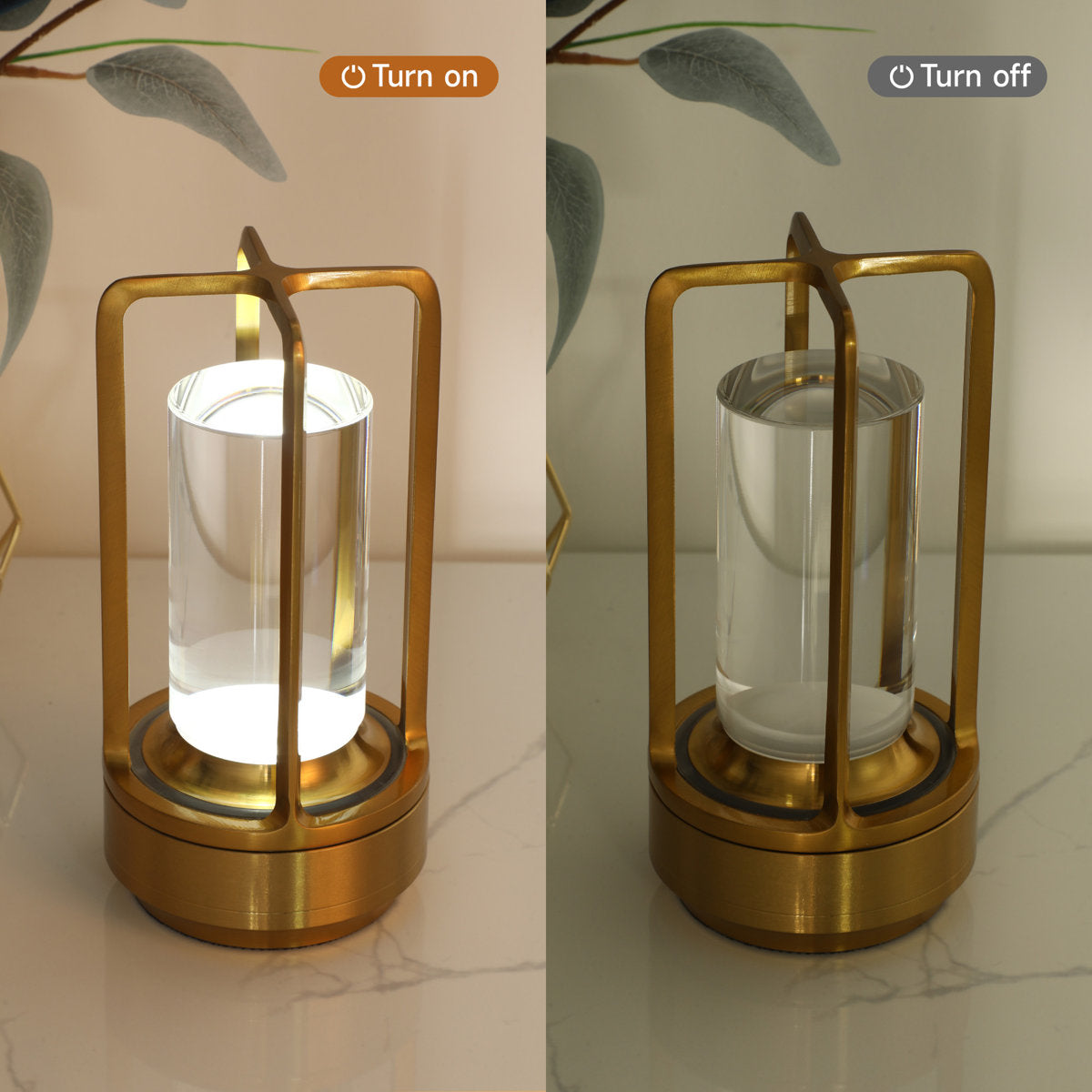 6.9 Battery Powered Integrated Led Outdoor Table Lamp (Set of 2)