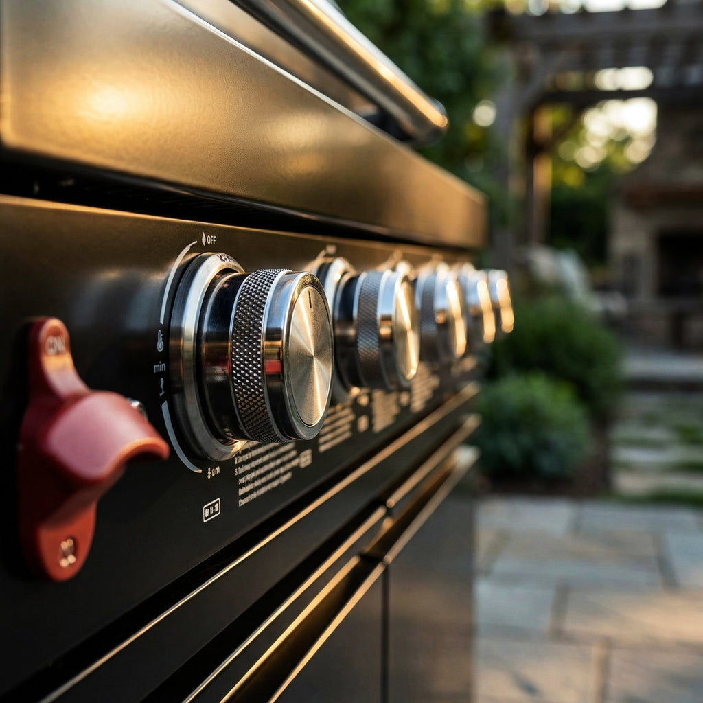 6 - Burner, 85000 , Outdoor Barbecue Grill, Wine Cooler, Compact Refrigerator, Kit, Black Granite Countertops, Cooking, American Traditional Burner Stainless Steel Grill With , And Countertops Great