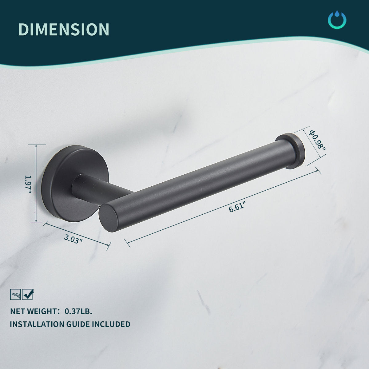 6 - Piece Bathroom Hardware Set WW0216B-6
