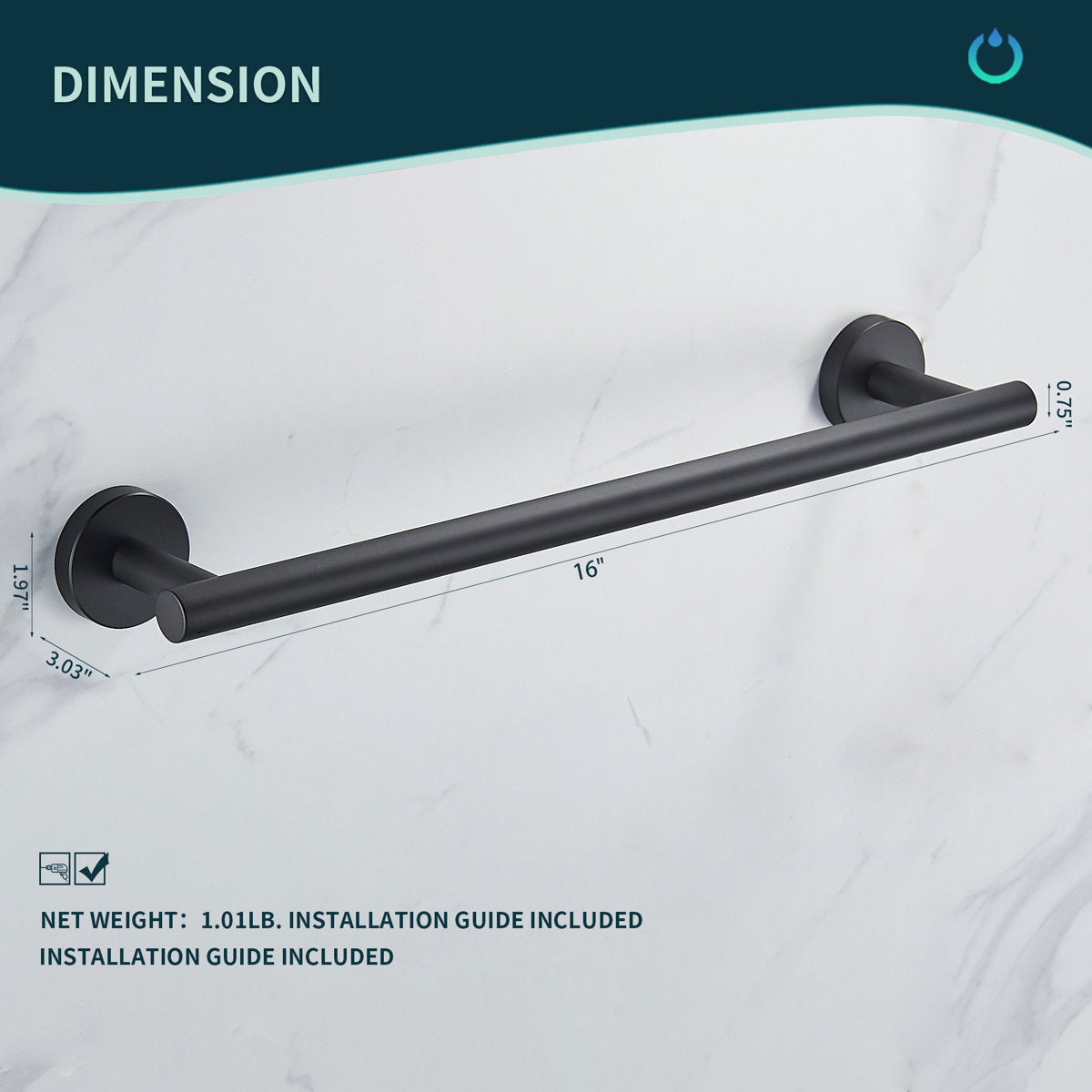 6 - Piece Bathroom Hardware Set WW0216B-6