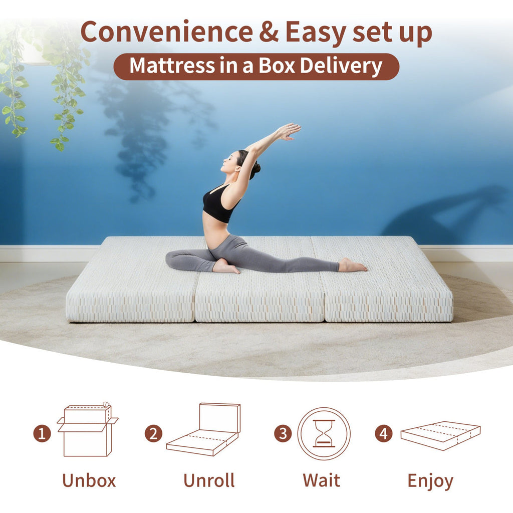 6" Gel Memory Foam Folding Mattress |  For Murphy Beds