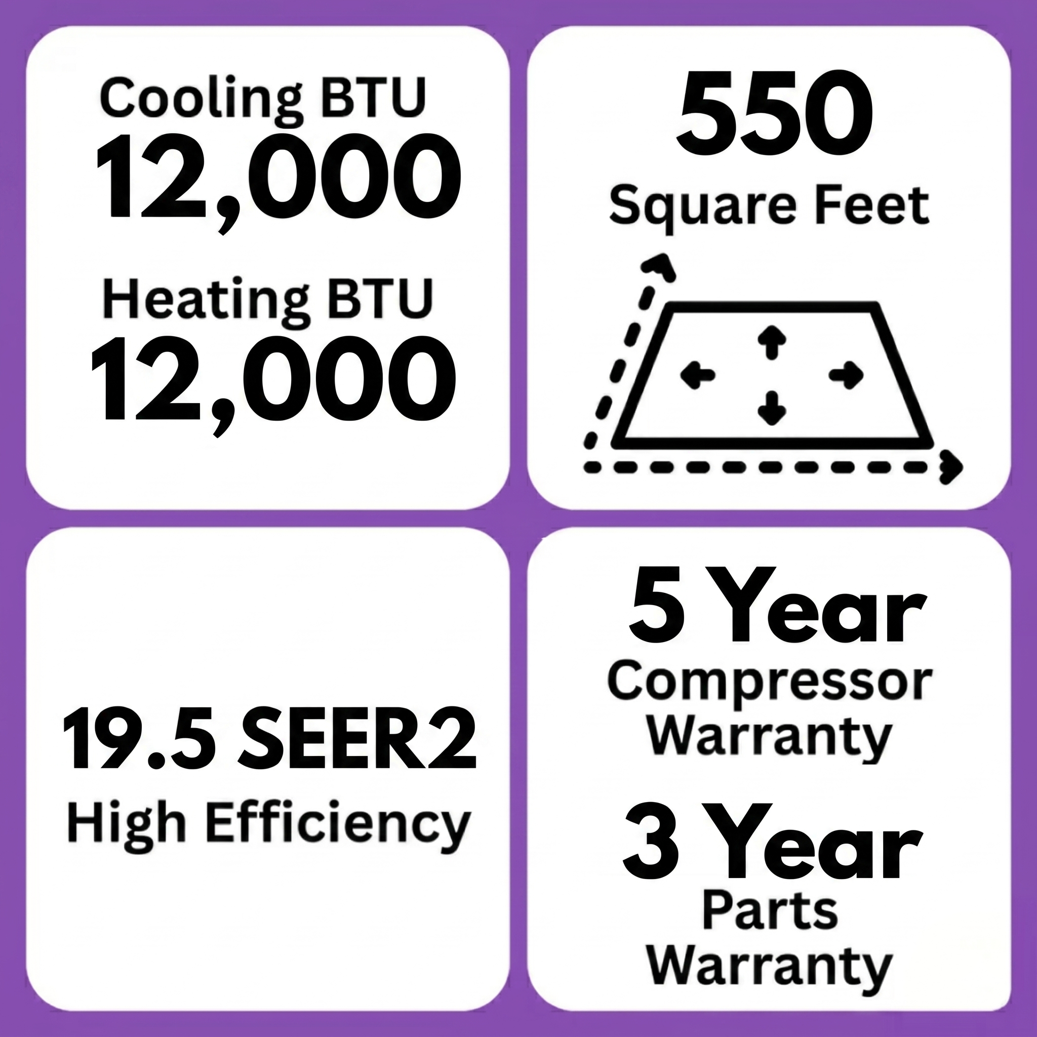 MRCOOL DIY Easy Pro 12K 12,000 BTU 19.5 SEER2 Ductless Mini Split Air Conditioner and Heat Pump - 115V