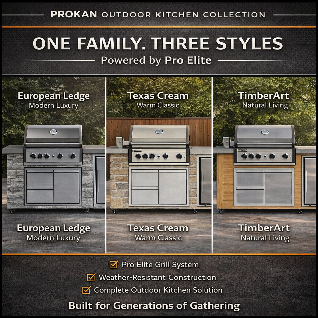 78¡å Pro Elite 5b Texas Cream Limestone Island Grill