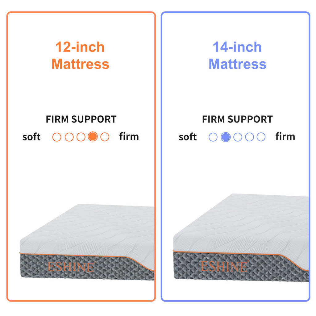 Adjustable Bed with 14" Hybrid Mattress, Massage, Wireless Remote, App Control, Zero Gravity, Underbed Light, USB & Type C Ports on both sides