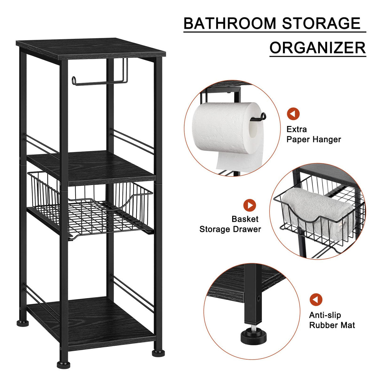 Allain-Junior Bathroom Shelves
